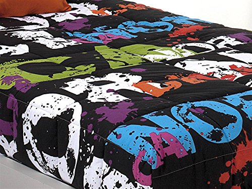 CAÑETE - Edredón Ajustable NÓRDICA Cama 105 - Color Negro