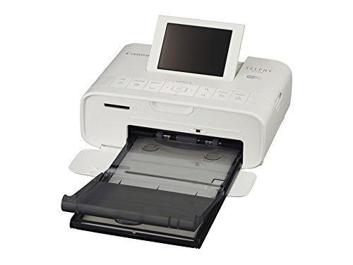 Canon Selphy CP1300 - Impresora fotográfica inalámbrica (Apple AirPrint, Mopria, pantalla abatible de 8.1 cm, tintas de 3 colores, 300 x 300 ppp) blanco