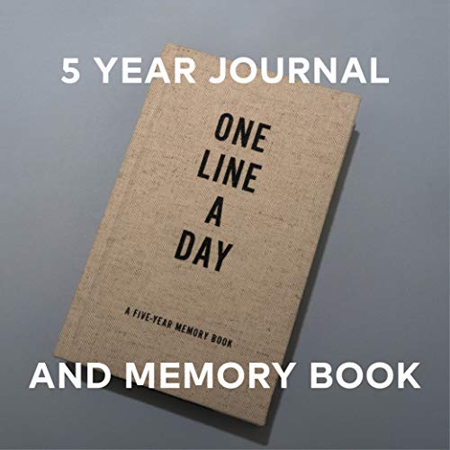 Canvas One Line a Day: A Five-Year Memory Journal: A Five-Year Memory Book (Yearly Memory Journal and Diary, Natural Canvas Cover)