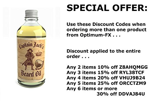 Captain Jack's Beard Oil Acondicionador en Aceite Para la Barba Captain Jack 100ml Edición Limitada Coco (Coconut)