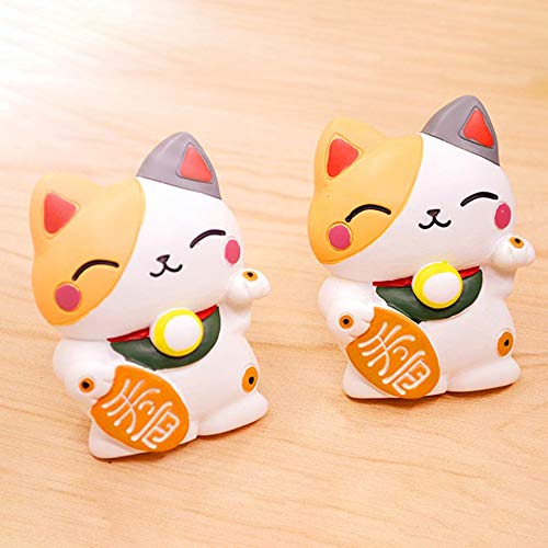 Car Accessory Air Force Fragrance Car Multiflora Fortune Cat Air Outlet Fragrant Perfume Clip Air Freshener Diffuser - white