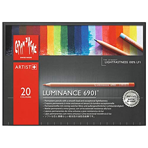 Caran d-Ache Luminance 6901 Multi 20pieza(s) laápiz de color - Lápiz de color (20 pieza(s), Retráctil, Multi, Madera, Multicolor, Suiza)