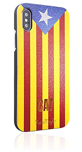 Carcassa de Fusta iPhone 6 Plus estelada Catalunya. Wooden iPhone i6P Case Catalonia. Compatible amb iPhone 6P, 7P y 8P.