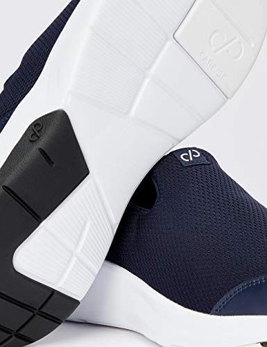 CARE OF by PUMA Slip on Runner Low-Top Sneakers, Azul (Navy Blazer-Oatmeal), 42.5 EU