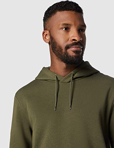 CARE OF by PUMA Sudadera de manga larga con capucha y forro para hombre, Verde (Green), M, Label: M