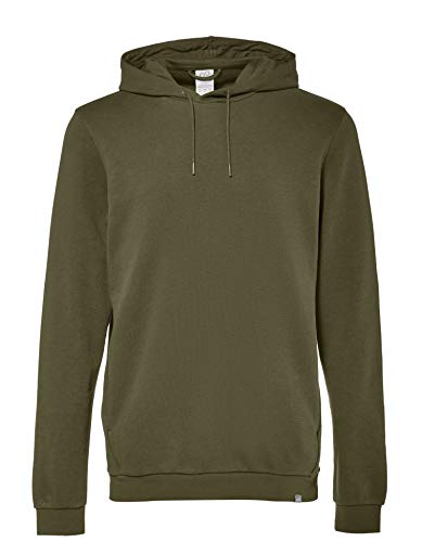 CARE OF by PUMA Sudadera de manga larga con capucha y forro para hombre, Verde (Green), M, Label: M