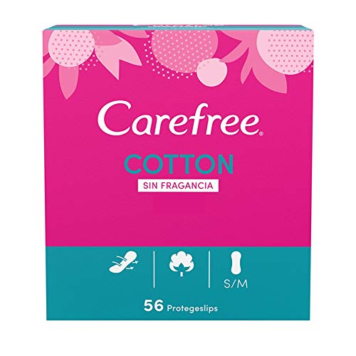 Carefree Salvaslip Cotton Sin Fragancia 56 unidades 150 g - Pack de 5