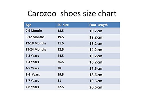 Carozoo - Zapatos para niño/bebé, suela flexible, Rosa (rosa), 0-6 mois