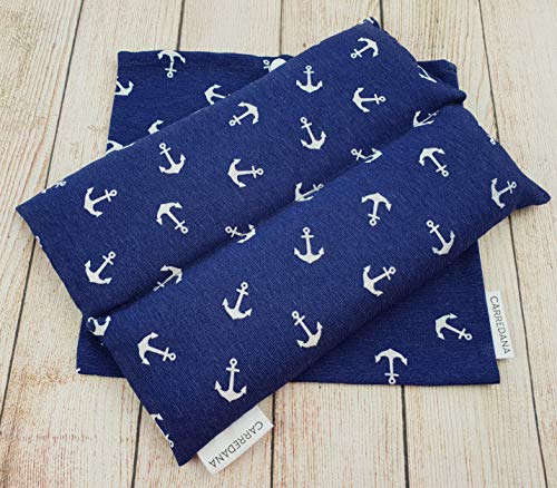 CARREDANA Sacos térmico de Semillas de Trigo con Diferentes olores y Colores. Lavanda, anís en Grano,tomillo,Menta, eucalípto, Romero y Laurel. (Semillas de Trigo más Lavanda(Anclas))