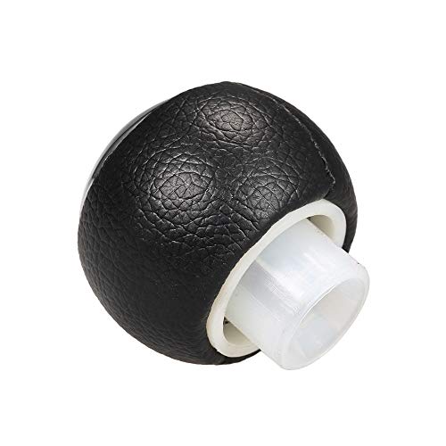 Carrfan Pomo para Palanca de Cambios de Cuero, Palanca de Cambios, Palanca, Cabeza, Adaptador, Transmisión Manual de 6 Velocidades para Peugeot 307 308 3008 407 5008 807 Citroen C3 C4 C8