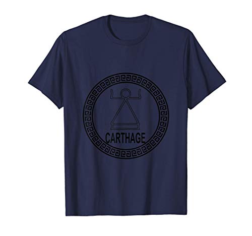 Cartago Antiguo Símbolo Tanit Diosa Cartago Camiseta