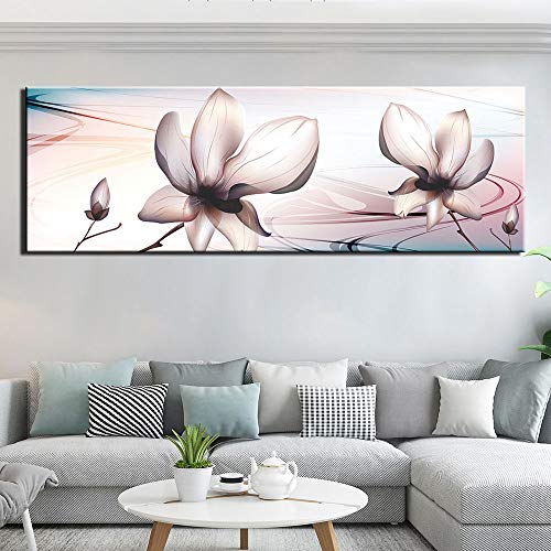 Carteles e impresiones de pared arte de la pared pintura de la lona arte abstracto de la flor decoración de la sala pintura mural20x60cm sin marco