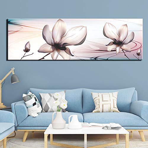 Carteles e impresiones de pared arte de la pared pintura de la lona arte abstracto de la flor decoración de la sala pintura mural20x60cm sin marco