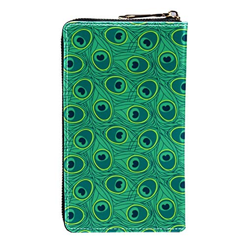 Cartera con Cremallera Alrededor de la Mujer y Cartera para el teléfono, diseño de Parque de Atracciones de Invierno, Bolso de Viaje de Piel, Organizador de Tarjetas, Carteras Color 2 8.07x1x4.53 in