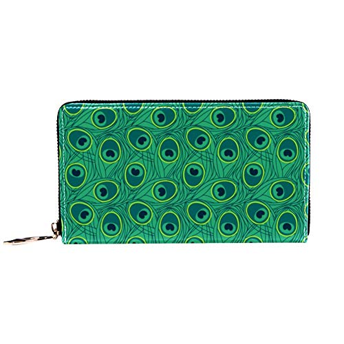 Cartera con Cremallera Alrededor de la Mujer y Cartera para el teléfono, diseño de Parque de Atracciones de Invierno, Bolso de Viaje de Piel, Organizador de Tarjetas, Carteras Color 2 8.07x1x4.53 in