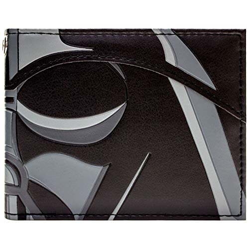 Cartera de Star Wars Máscara Darth Vader Primer Plano Negro