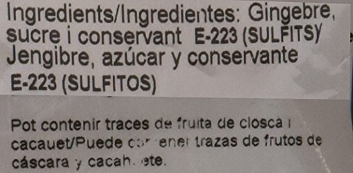 Casa Gispert Jengibre Deshidratado con Azúcar Frutos Secos - 500 gr