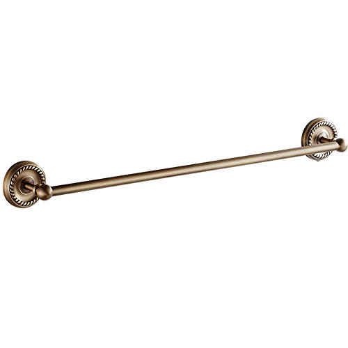 Case Wind Antiguo latón cuarto de baño Set de accesorios 4 unidades, toalla gancho Soporte para papel higiénico Anillo toallero de barra All latón construcción para taladrar