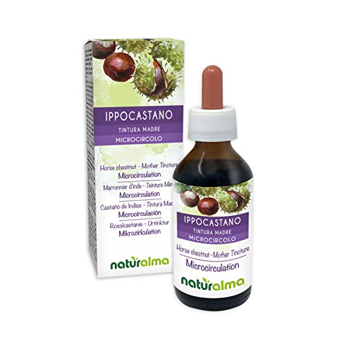 CASTAÑO DE INDIAS (Aesculus hippocastanum) cortezas y semillas Tintura Madre sin alcohol NATURALMA | Extracto líquido gotas 100 ml | Complemento alimenticio | Vegano