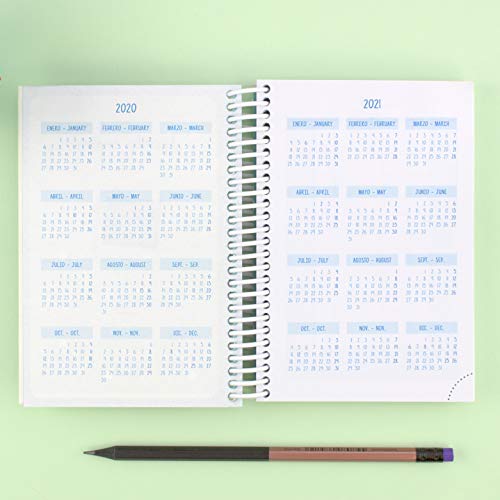 Casterli - Colección Amazing - Agenda Escolar 2020 2021, día página, tamaño A6 - Make today Amazing