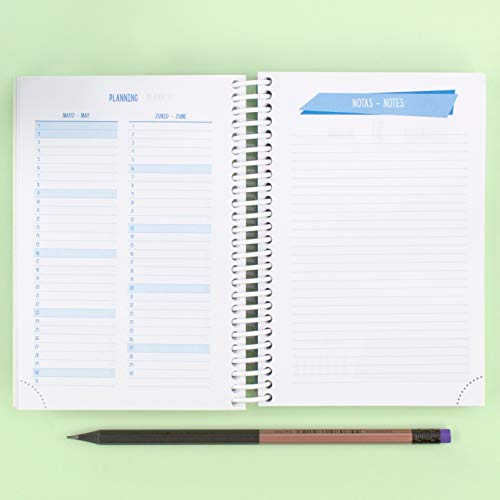 Casterli - Colección Amazing - Agenda Escolar 2020 2021, día página, tamaño A6 - Make today Amazing