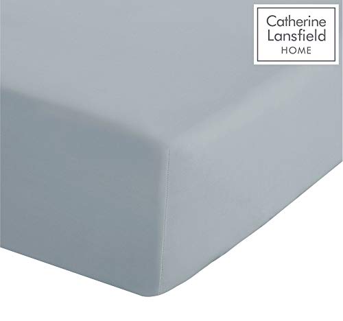 Catherine Lansfield So Soft - Sábana Bajera Ajustable (percal, no Necesita Planchado, Cama de Matrimonio)