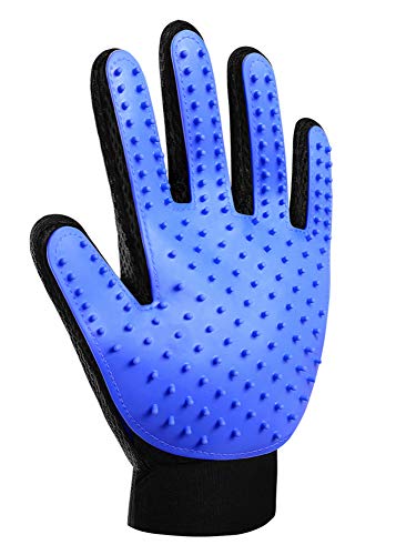 CCWELL Guante para cepillo de animales Guante para quitar el pelo de doble cara para mascotas, perros y gatos Cepillos de masaje para baño Herramienta de piel para pieles largas y cortas