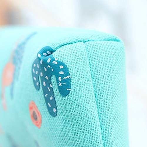 Cdet Lienzo Estuche Bolso Simple y Hermosa Caja de lápiz de Lona de Flamenco Estudiante pequeño Fresco Cremallera de Gran Capacidad papelería Bolsa lápiz Caso,Blanco