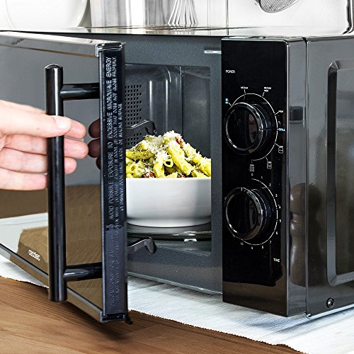 Cecotec All Black Grill - Microondas con Grill, Capacidad de 20l, 700 W, grill de 900W, 9 Niveles Funcionamiento, Temporizador 30 min, Modo Descongelar, Negro