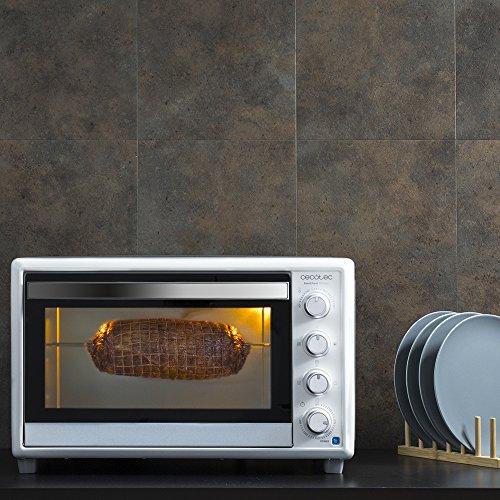 Cecotec Bake&Toast 790 - Horno Conveccion Sobremesa, Capacidad de 46 litros, 2000 W, 12 Modos, Temperatura hasta 230ºC y Tiempo hasta 60 Minutos, Incluye Accesorio Rustidor con pinzas