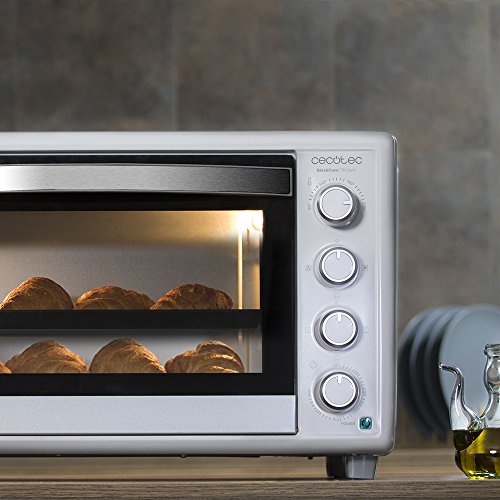 Cecotec Bake&Toast 790 - Horno Conveccion Sobremesa, Capacidad de 46 litros, 2000 W, 12 Modos, Temperatura hasta 230ºC y Tiempo hasta 60 Minutos, Incluye Accesorio Rustidor con pinzas
