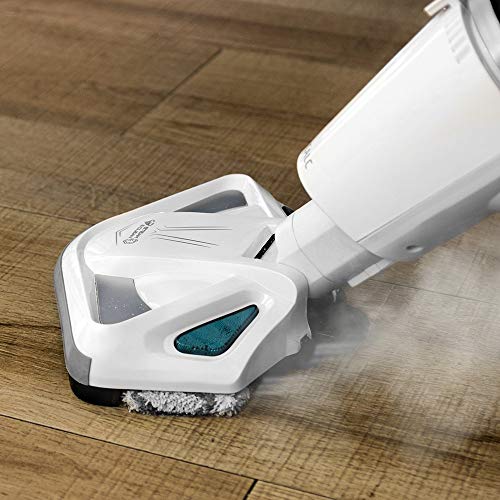 Cecotec Conga Steam&Clean. Aspirador Vaporeta 4 en 1: Barre, aspira, Pasa la mopa y friega con Vapor. Potencia 1550W. Sin Bolsas. Ciclónico Silencioso. Elimina el 99’5% bacterias. Filtro HEPA.
