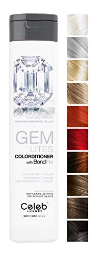CELEB LUXURY GEM LITES COLORDITIONER FLAWLESS DIAMOND - ELIMINATES UNWANTED YELLOW 244 ml.