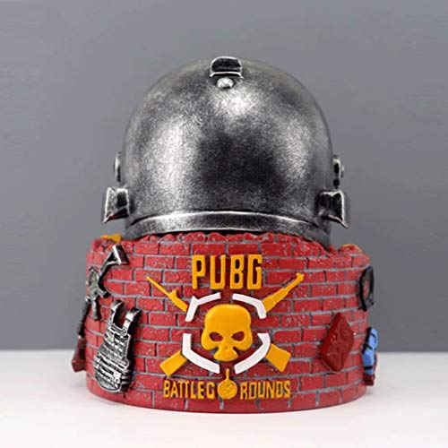 Cenicero de Resina con Tapas de múltiples Funciones Creativo Cenicero Retro Diversión Ash Bandeja de Almacenamiento Adornos Regalo for los Amigos (Color : A)