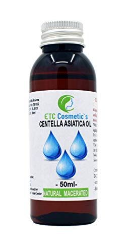 Centella Asiatica Oil 50 ml - conocido también como aceite de kola Gotu, actúa como un agente antienvejecimiento, tonificante, reafirmante, acondicionador y restaurador.