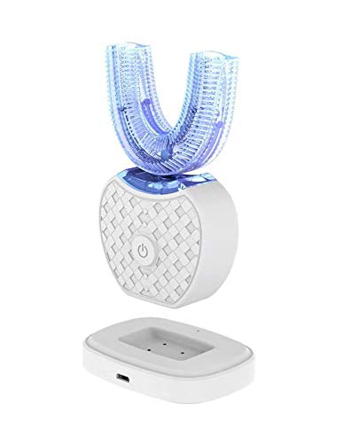 Cepillo de dientes eléctrico V-WHITE 360 ° Cepillo de dientes automático para blanquear los dientes con 4 modos opcionales, base de carga inalámbrica