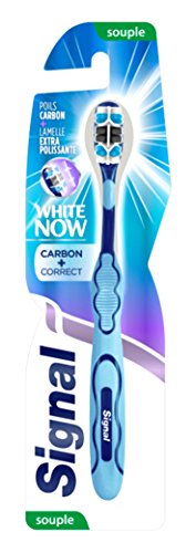 Cepillo de dientes White Now Carbon + Correct suave, de la marca Signal