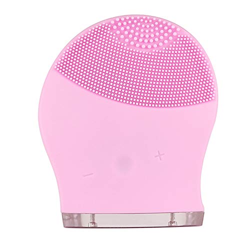 Cepillo De Limpiamiento Facial, Limpiador Facial Impermeable Del Silicio Y Sistema De Limpiamiento Eléctrico Del Masager Para El Cuidado De Piel De Limpiamiento Profundo,Pink