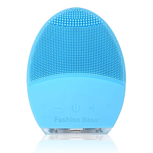 Cepillo de limpieza facial, cepillo masajeador eléctrico de silicona para la cara, resistente al agua,herramienta de maquillaje para pulir y exfoliar faciales
