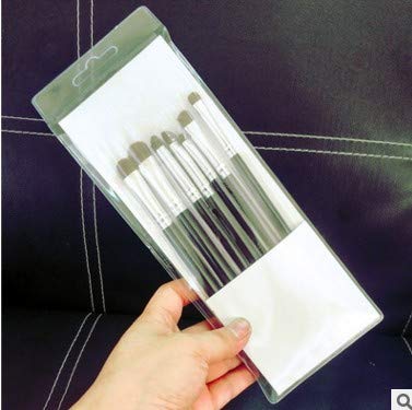 Cepillo De Sombra De Ojos De Pelo De Caballo, 7 De Pelo De Caballo, Maquillaje Ahumado, Cepillo De Sombra De Ojos, Pincel De Maquillaje, Plata Negra