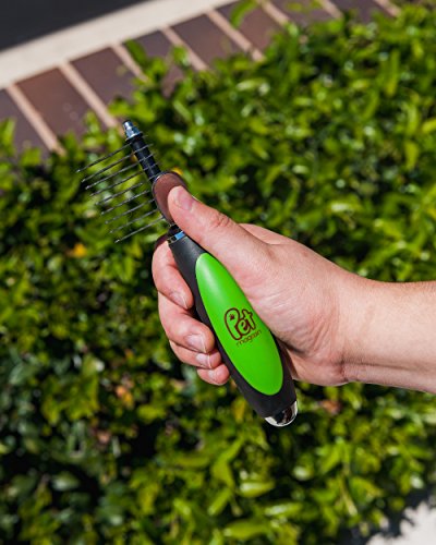 Cepillos para mascotas [juego de 3] Peine deslanador y peine quitanudos - Eliminan el 95% de la capa interna muerta y pelos sueltos. Para perros, gatos y otras mascotas de pelo largo y corto