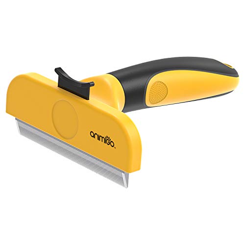 Cepillos para Perros y Gatos - Cepillo Quita Pelo con Púas de Acero Inoxidable, Reduce 90% Pelo Muerto y Suelto, para Todo Tipo de Pelo, Razas y Tamaño, Cepillo Ergonómico Profesional para Mascotas