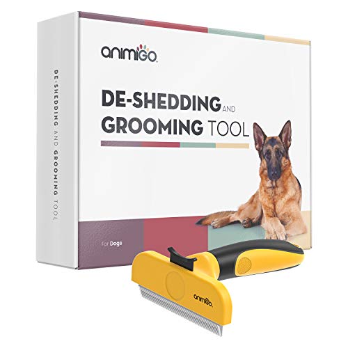 Cepillos para Perros y Gatos - Cepillo Quita Pelo con Púas de Acero Inoxidable, Reduce 90% Pelo Muerto y Suelto, para Todo Tipo de Pelo, Razas y Tamaño, Cepillo Ergonómico Profesional para Mascotas