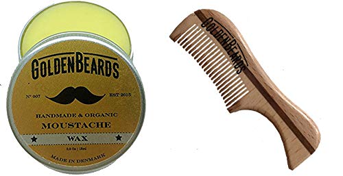 Cera para bigote y peine de madera ecológica T- Obtén el mejor kit de cera para bigote con un cepillo Kent al mejor precio, ahorra dinero en pedir estos dos productos.