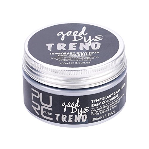 Cera para el Cabello del Peinado temporal Color del cabello Crema Para Colorante Pelo, Hidratante Saludable(blanco)