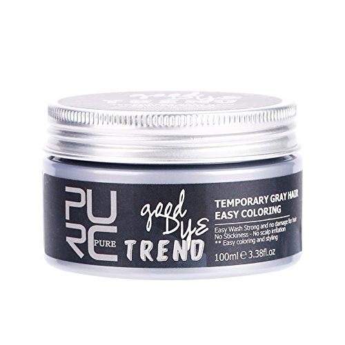 Cera para el Cabello del Peinado temporal Color del cabello Crema Para Colorante Pelo, Hidratante Saludable(blanco)