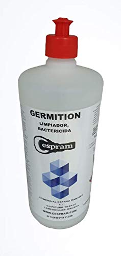 CESPRAM-Desinfectante,bactericida,fungicida con Registro sanitario para superficies Germition (1 L)