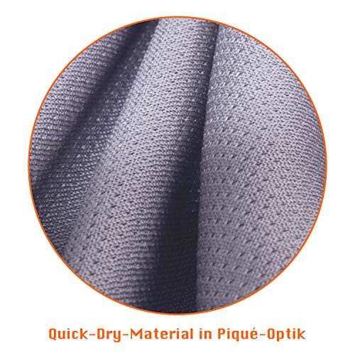 CFLEX Quickdry Piqué - Camiseta deportiva de manga larga para hombre naranja M