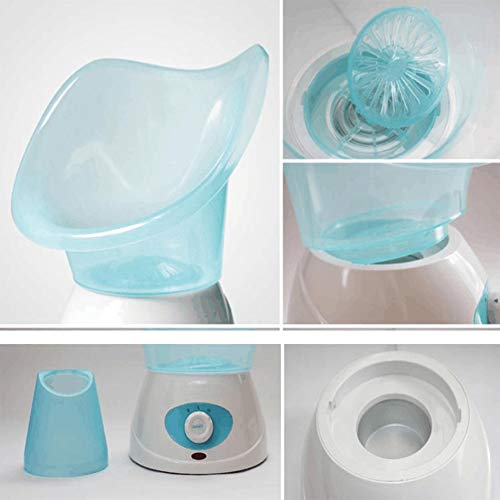 CGBF-Vaporizador Facial Profesional Sauna Facial Steamer de La Cara Caliente Niebla Hidratante Inhalador Humidificador Spa para Una Limpieza Poros de La Espinilla Del Acné Calmante Sinusitis,Azul