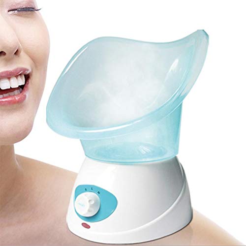 CGBF-Vaporizador Facial Profesional Sauna Facial Steamer de La Cara Caliente Niebla Hidratante Inhalador Humidificador Spa para Una Limpieza Poros de La Espinilla Del Acné Calmante Sinusitis,Azul